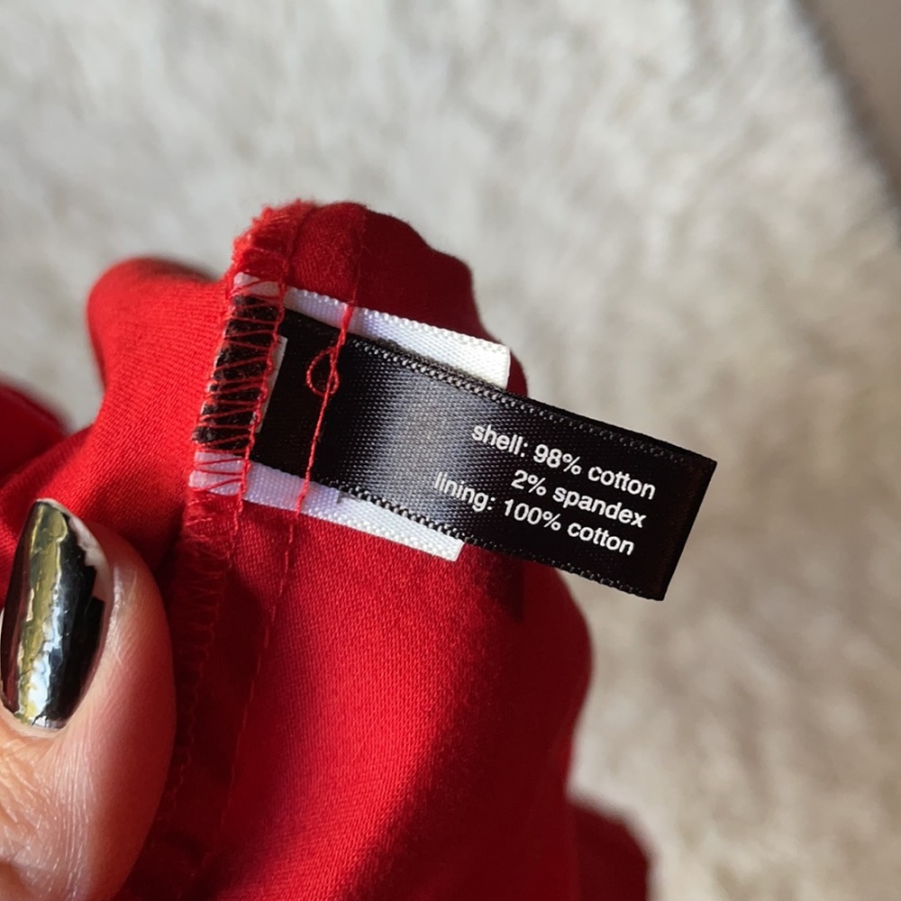 Y2K The Limited Red Babydoll Dress Sz 2 - Picture 6 of 10